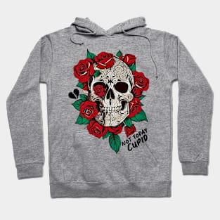 Not Today Cupid Skull Hoodie